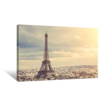 Image of Tour Eiffel In Paris Canvas Print