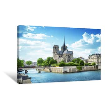 Image of Notre Dame De Paris, France Canvas Print