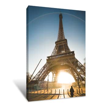 Image of Tour Eiffel Sunrise Canvas Print
