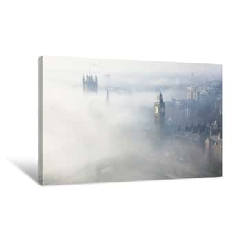 Image of Heavy Fog Hits London Canvas Print