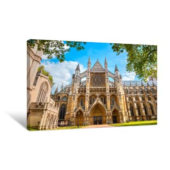 Image of Westminster Abbey Church In London, UK Canvas Print