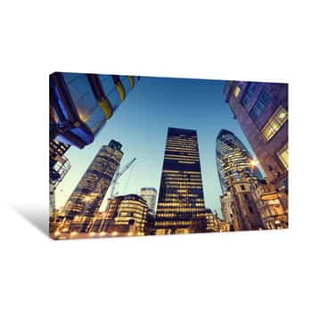 Image of Skyscrapers In City Of London, Canvas Print