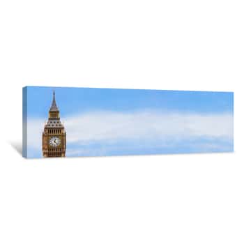 Image of Big Ben, London, England Panorama Web Banner Canvas Print