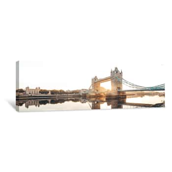 Image of The Tower Bridge In London Canvas Print