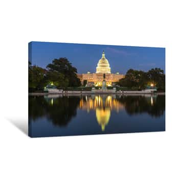 Image of US Capital Building, Washington DC, USA Canvas Print