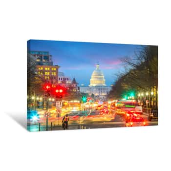 Image of The United States Capitol Building DC Canvas Print