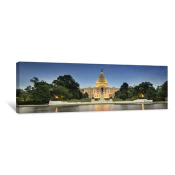 Image of United States Capitol And The Senate Building, Washington DC USA Canvas Print