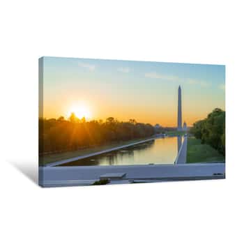 Image of Washington Monument In DC Canvas Print