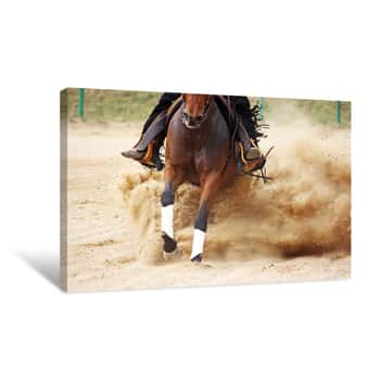 Image of Reining Competition Canvas Print