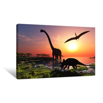 Image of The Dinosaur Canvas Print