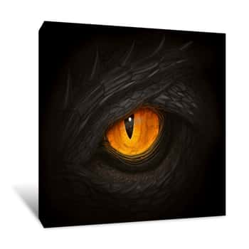 Image of Black Dragon Eye Canvas Print