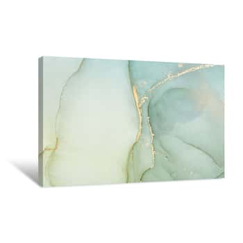 Image of Abstract Colorful Background, Wallpaper  Mixing Acrylic Paints  Modern Art  Marble Texture  Alcohol Ink Colors  Translucent Canvas Print