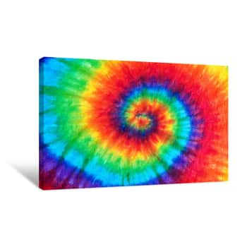Image of Tie Dye Pattern Background Canvas Print