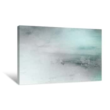 Image of Blue Canvas Background Or Texture Canvas Print