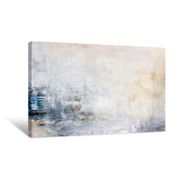 Image of Abstract Acrylic Painting On Canvas Canvas Print
