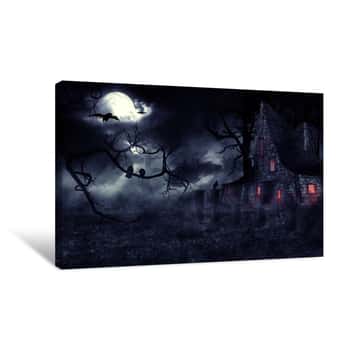 Image of Haunted House Canvas Print