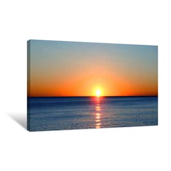 Image of Sun In The Sea Canvas Print
