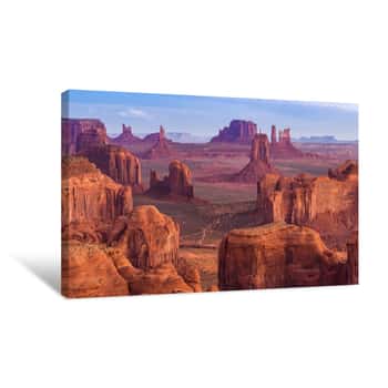 Image of Sunrise At Hunts Mesa Viewpoint Canvas Print