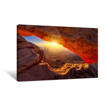 Image of Mesa Arch At Sunrise Canvas Print