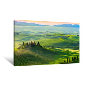 Image of Villa Belvedere Tuscany Canvas Print