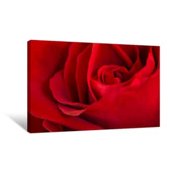 Image of The Heart of a Red Rose Canvas Print