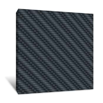 Image of Woven Carbon Canvas Print