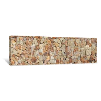 Image of Stone Wall Background Canvas Print