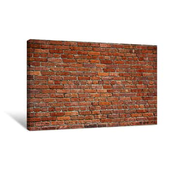 Image of The Old Red Brick Wall Canvas Print