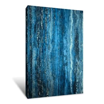 Image of Blue Marble Stone Canvas Print