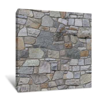 Image of Seamless Stone Wall Texture 2 Canvas Print