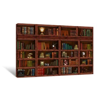 Image of Bookcase Canvas Print