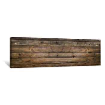 Image of Natural Wood Texture For Background  Copy Space, Banner Canvas Print