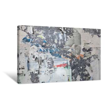 Image of Grunge Ripped Poster Canvas Print