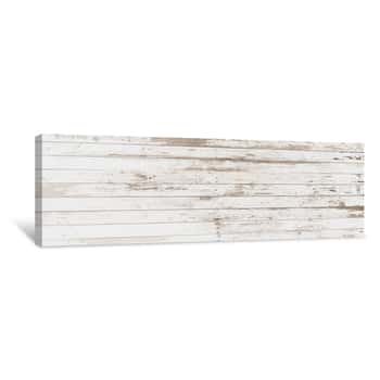 Image of Wood Board White Old Style Abstract Background Objects For Furniture Wooden Panels Is Then Used Horizontal Canvas Print
