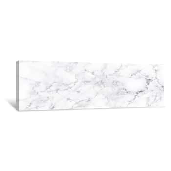 Image of Natural White Marble Texture For Skin Tile Wallpaper Luxurious Background, For Design Art Work  Stone Ceramic Art Wall Interiors Backdrop Design  Marble With High Resolution Canvas Print