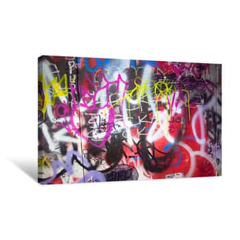 Image of Colorful Graffiti Canvas Print