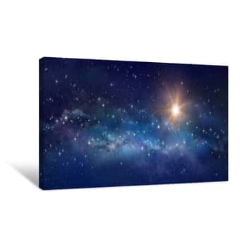 Image of Star Field In Outer Space Canvas Print
