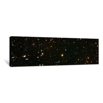 Image of Deep Field  Galaxies, Elements Of This Image Furnished By NASA  Retouched Image Canvas Print