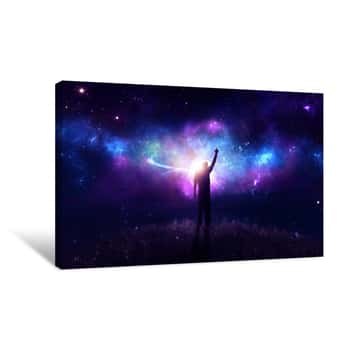 Image of Praise With Nebula Canvas Print