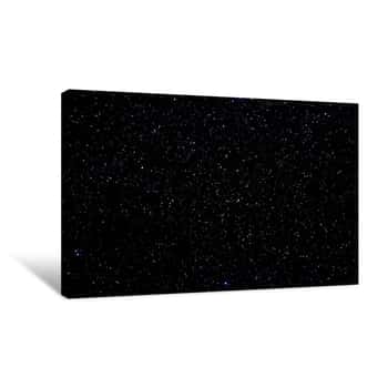 Image of Stars And Galaxy Outer Space Sky Night Universe Black Background Canvas Print