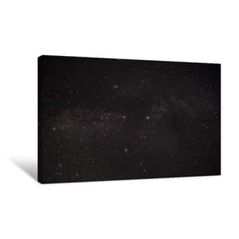Image of Constellation Swan And Our Galaxy The Milky Way Canvas Print