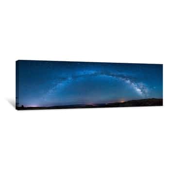 Image of Panoramic Milky Way Over Bryce Canyon Canvas Print