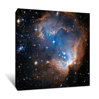 Image of Star Forming Region NGC 602  Deep Space  Elements Of This Image Furnished By NASA  Retouched Image Canvas Print