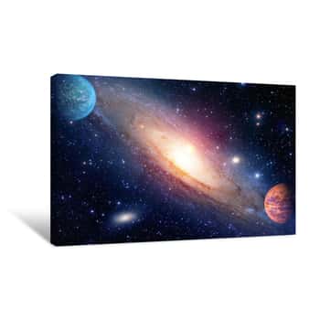 Image of Astrology Astronomy Outer Space Big Bang Solar System Planet Galaxy Creation  Elements Of This Image Furnished By NASA Canvas Print
