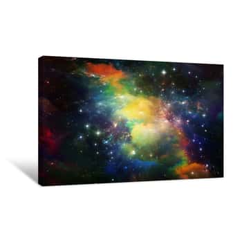 Image of Colorful Space Canvas Print