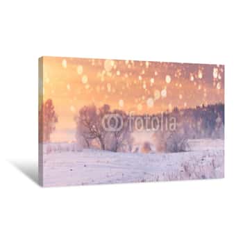 Image of Christmas  Background Canvas Print