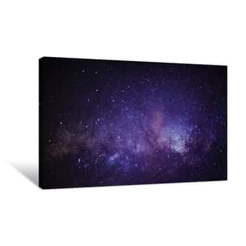 Image of Milky Way Purple Star Field Canvas Print