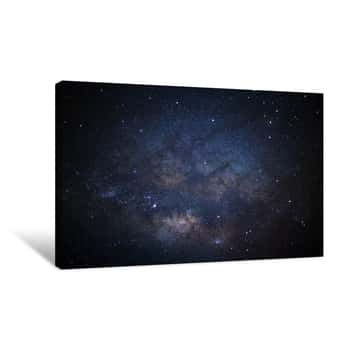 Image of Close-up Milky Way Galaxy With Stars And Space Dust In The Unive Canvas Print