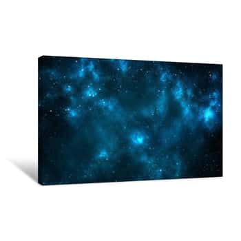 Image of Universe Filled With Stars, Nebula And Galaxy Canvas Print