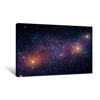 Image of Galaxy - Elements Of This Image Furnished By NASA Canvas Print